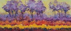 Jacarandas | 2026 | Oil on Canvas | 32 x 60 cm